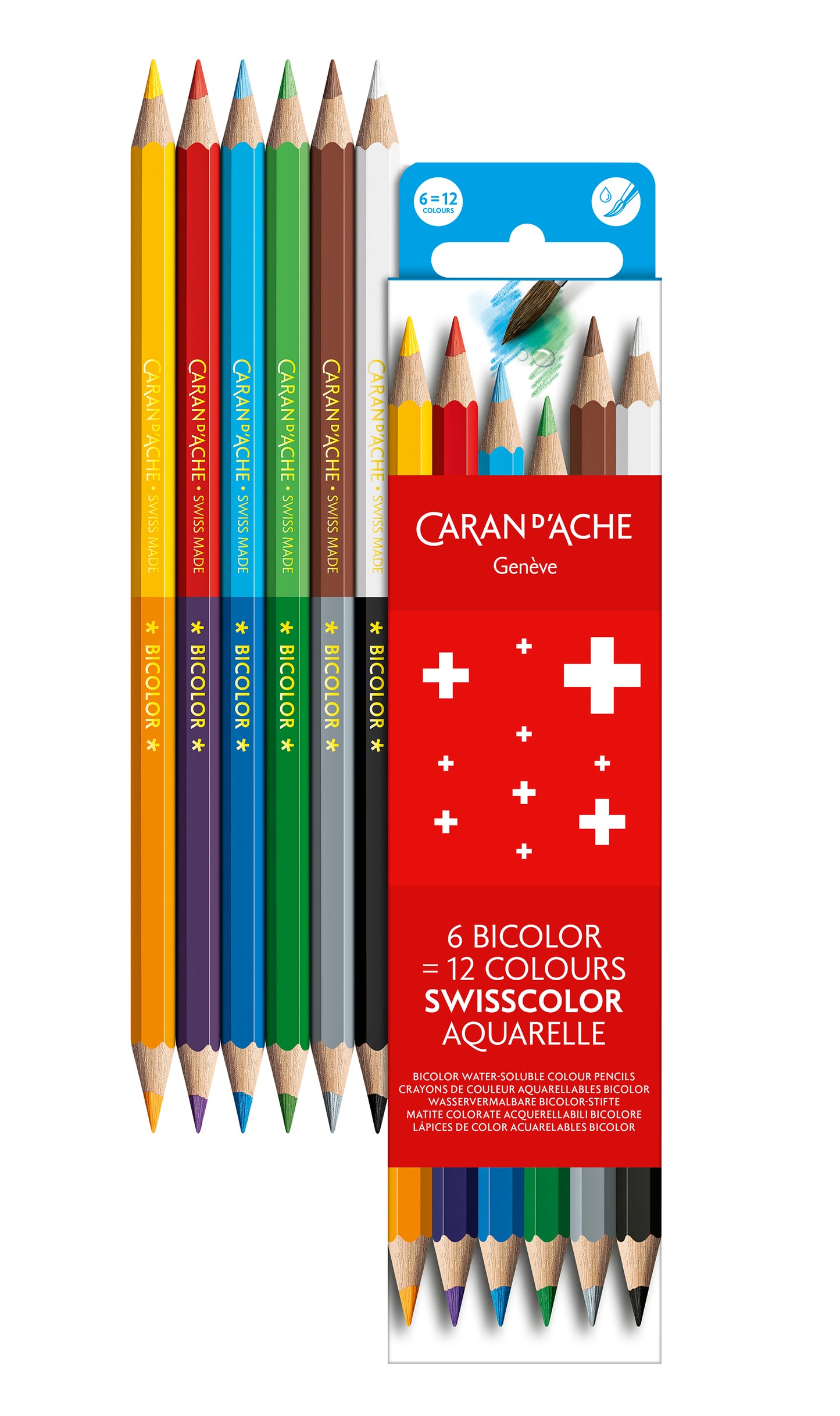 SCHOOL LINE SULANDIRILABİLİR 6 RENKLİ BOYA KALEMİ SETİ