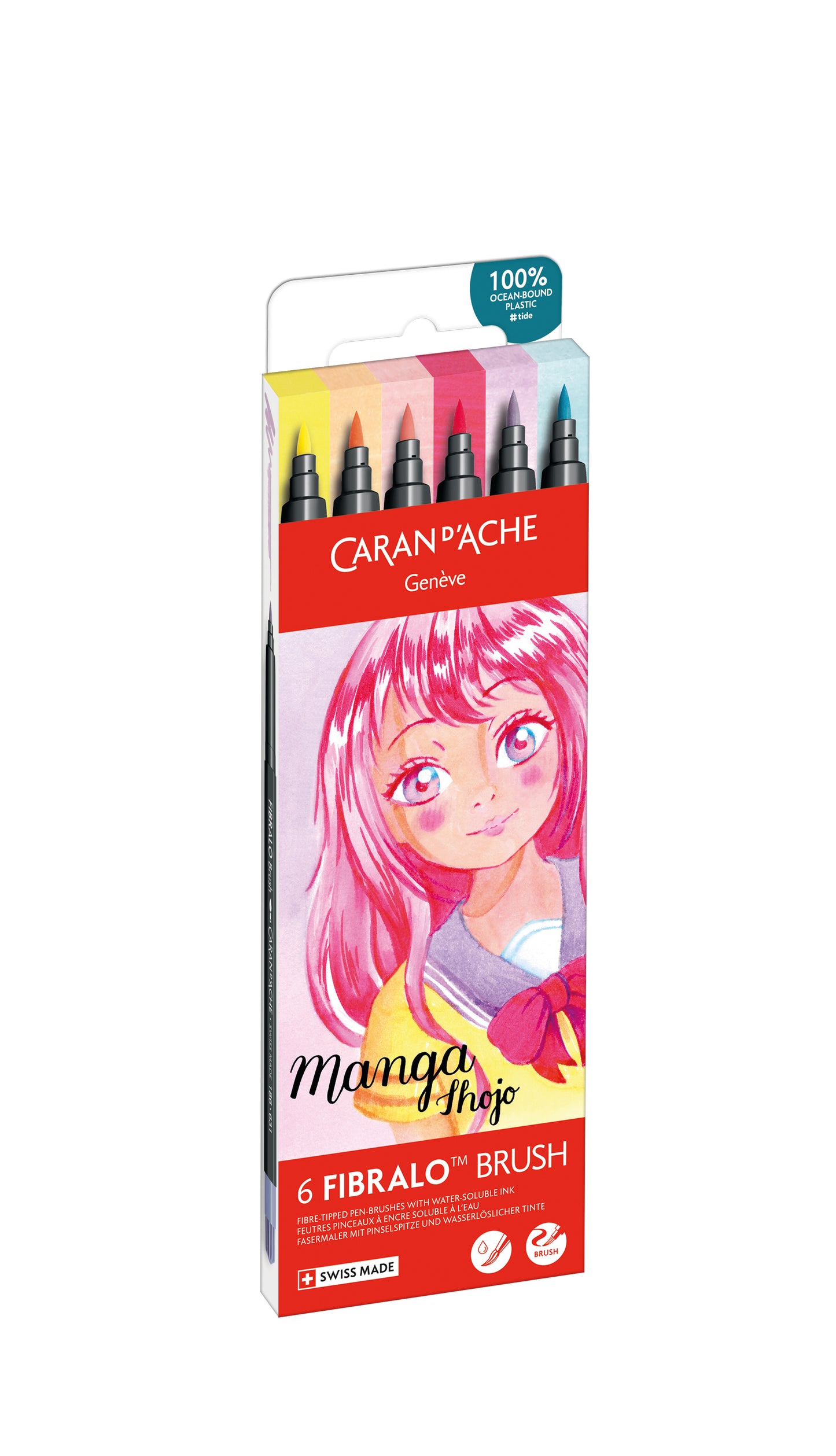 FIBRALO™ BRUSH MANGA SHOJO 6'LI KEÇELİ KALEM SETİ