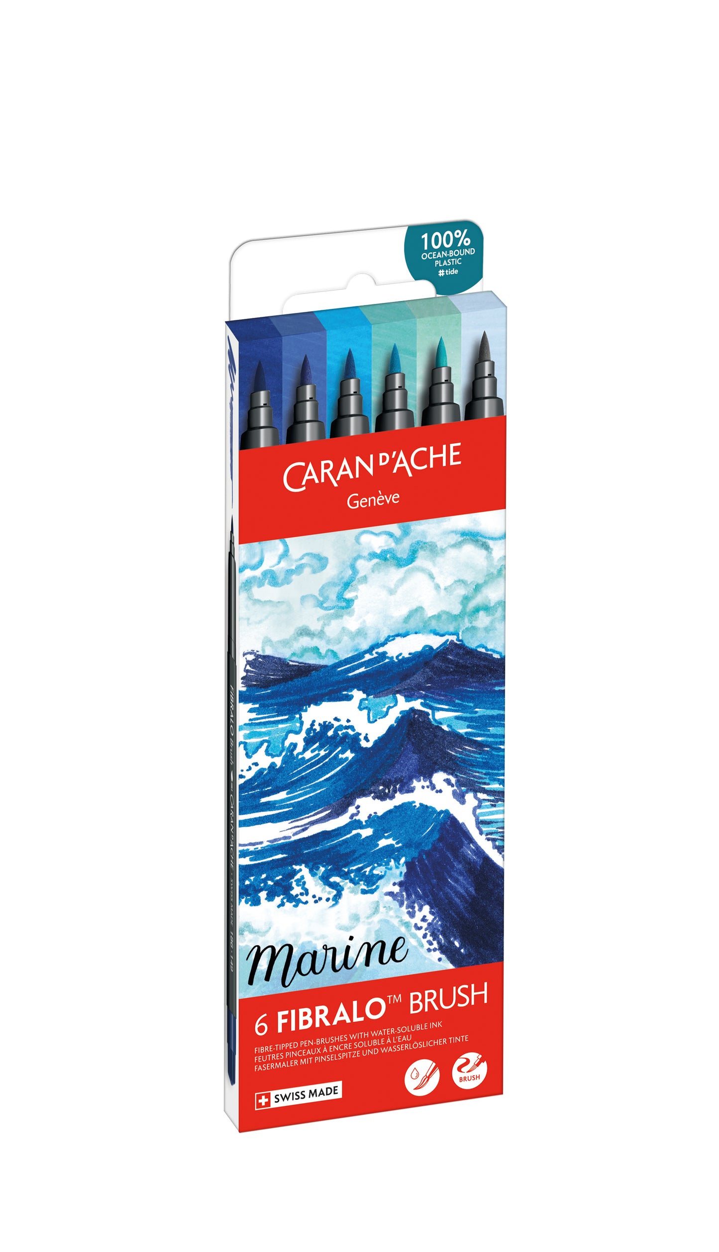 FIBRALO™ BRUSH MARINE 6'LI KEÇELİ KALEM SETİ