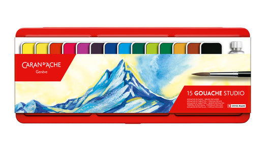 15 RENKLİ GOUACHE STUDIO GUAJ BOYA TABLETİ