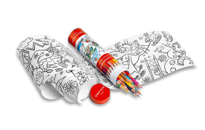 SWISSCOLOR 18 RENKLİ SULANDIRILABİLİR BOYA KALEMİ SETİ + İSVİÇRE HAYVANLARI POSTERİ