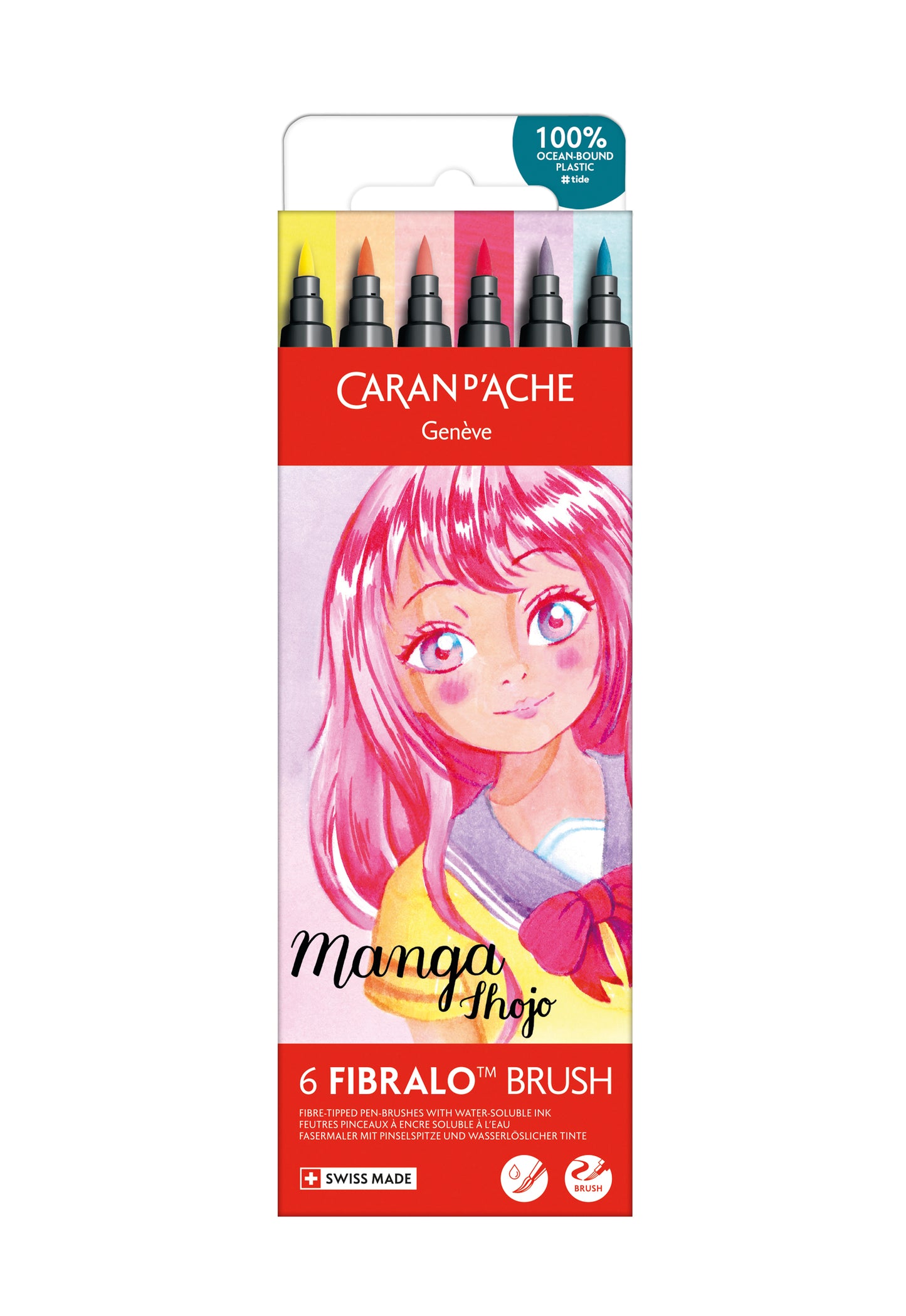 FIBRALO™ BRUSH MANGA SHOJO 6'LI KEÇELİ KALEM SETİ