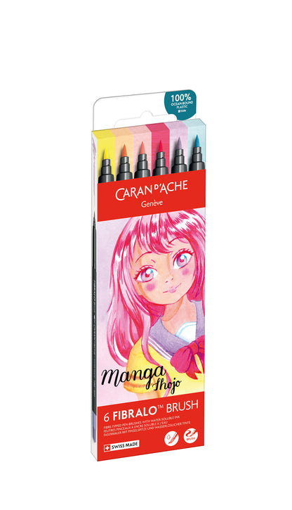 FIBRALO™ BRUSH MANGA SHOJO 6'LI KEÇELİ KALEM SETİ