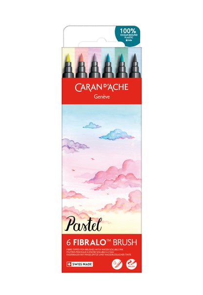 FIBRALO™ BRUSH PASTEL 6'LI KEÇELİ KALEM SETİ