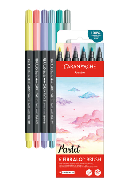 FIBRALO™ BRUSH PASTEL 6'LI KEÇELİ KALEM SETİ