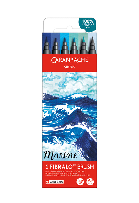 FIBRALO™ BRUSH MARINE 6'LI KEÇELİ KALEM SETİ