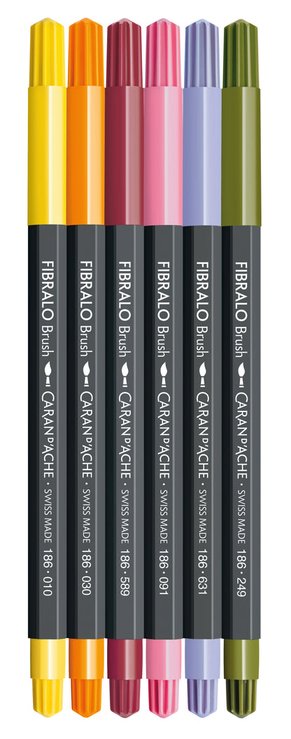 FIBRALO™ BRUSH BLOOM 6'LI KEÇELİ KALEM SETİ