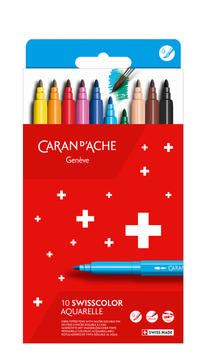 SWISSCOLOR 10 RENKLİ KEÇELİ KALEM SETİ
