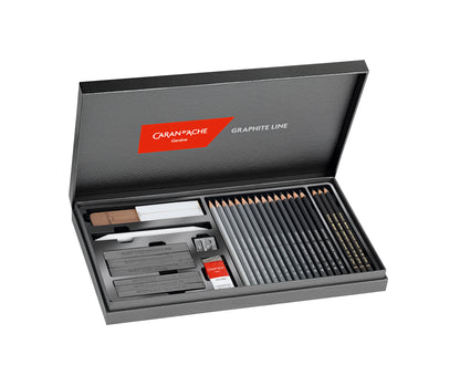 GRAPHITE LINE - 15 FARKLI SERTLİK DERECESİNDE GRAFİT KALEM SETİ