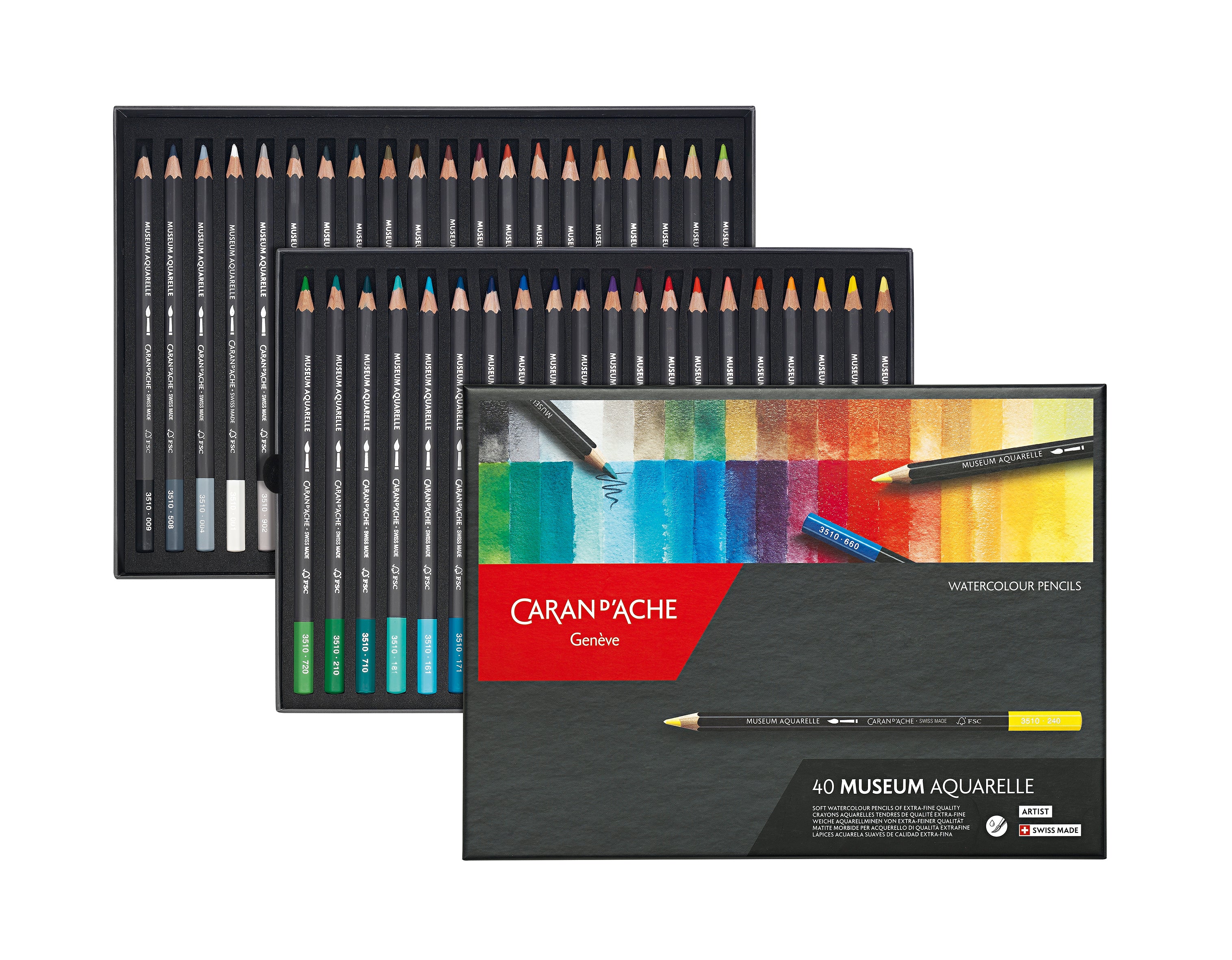 MUSEUM AQUARELLE 40 RENKLİ BOYA KALEMİ SETİ – Caran d'Ache