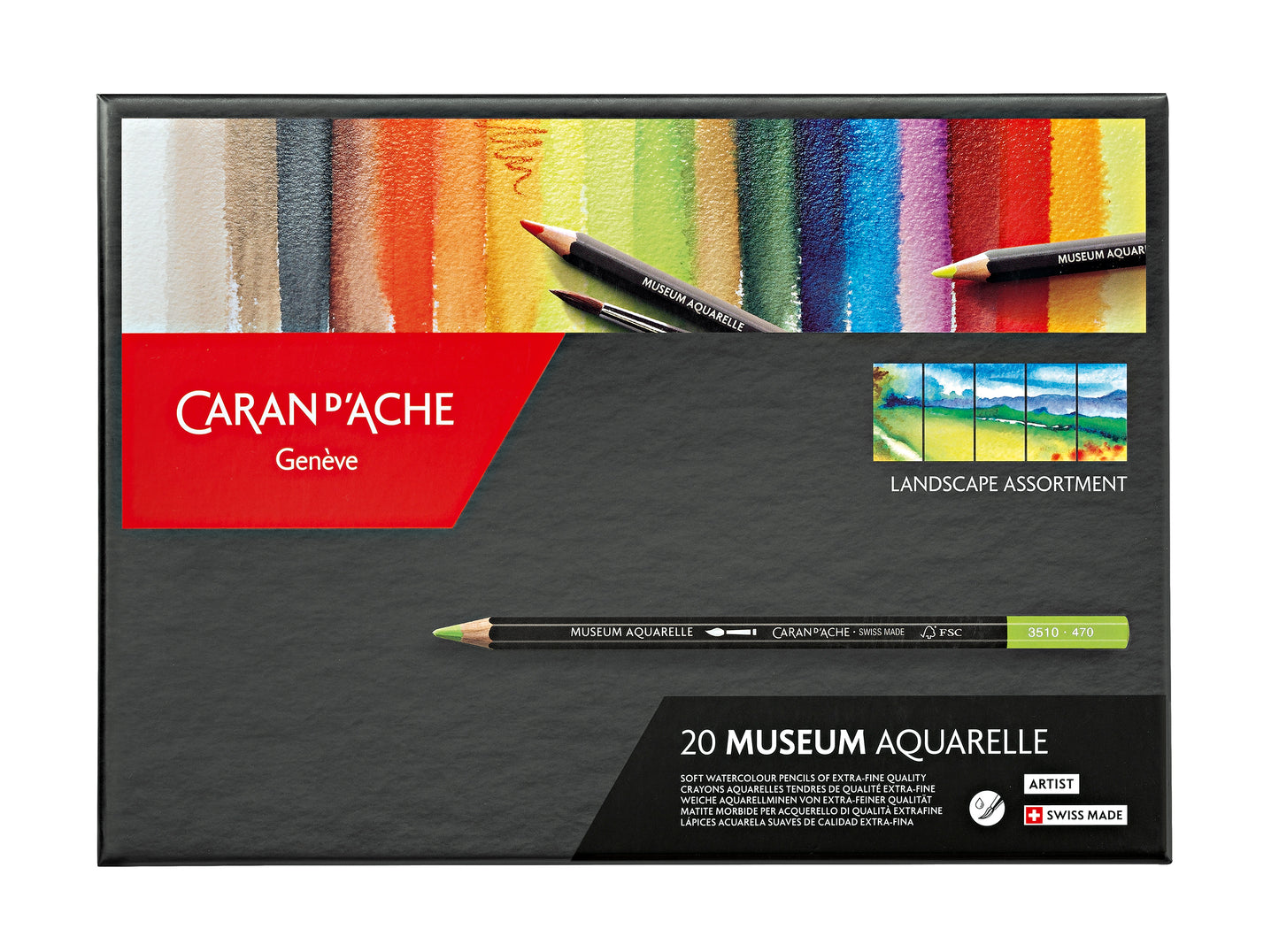 MUSEUM AQUARELLE 20 RENKLİ PEYZAJ BOYA KALEMİ SETİ