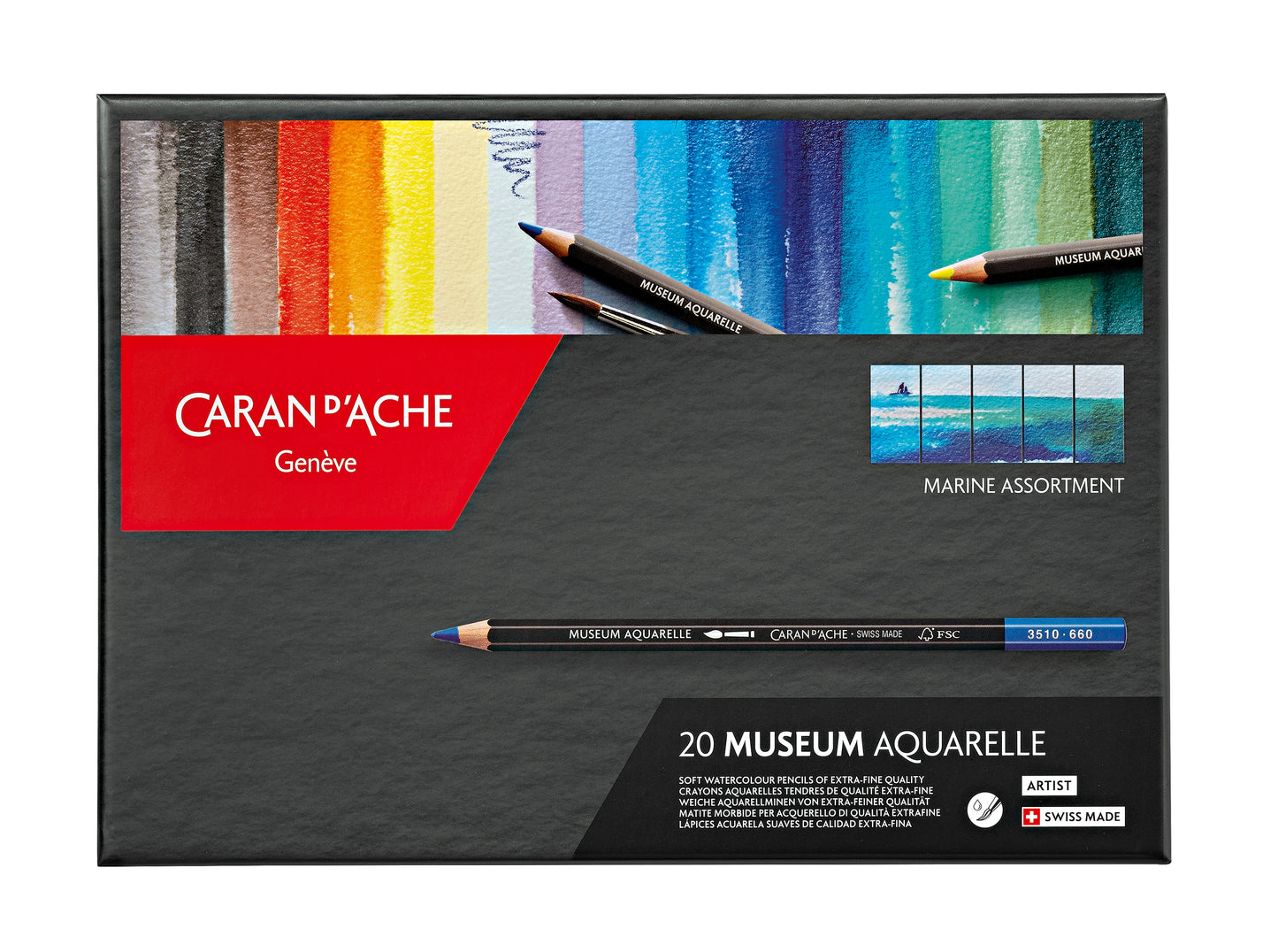 MUSEUM AQUARELLE 20 RENKLİ MARINE BOYA KALEMİ SETİ
