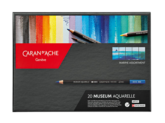 MUSEUM AQUARELLE 20 RENKLİ MARINE BOYA KALEMİ SETİ