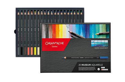 MUSEUM AQUARELLE 20 RENKLİ MARINE BOYA KALEMİ SETİ