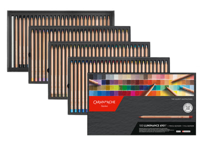 LUMINANCE 6901™ 100 RENKLİ BOYA KALEMİ + 2 KARIŞTIRICI KALEM SETİ