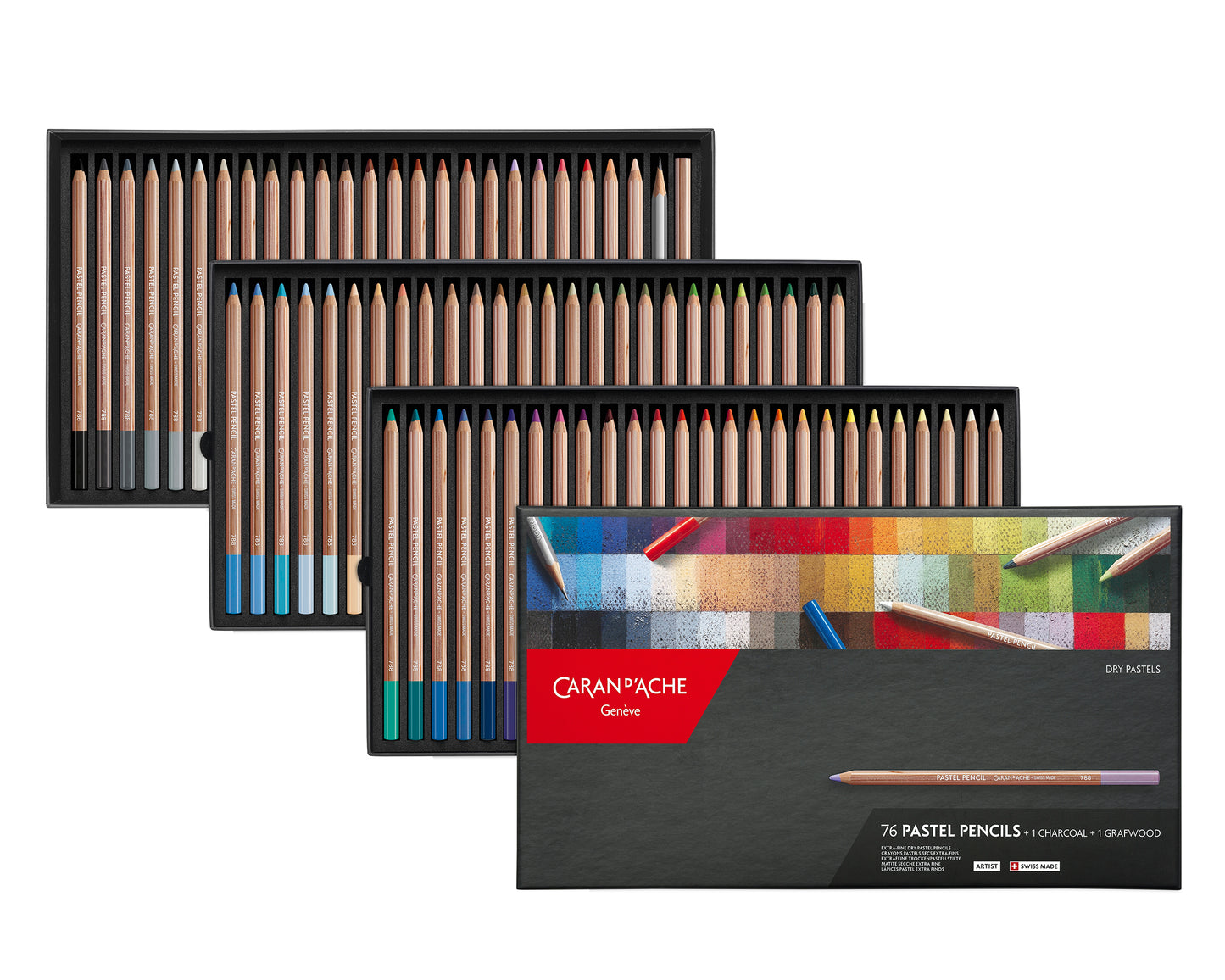 PASTEL PENCILS 76 RENKLİ PASTEL BOYA KALEMİ SETİ