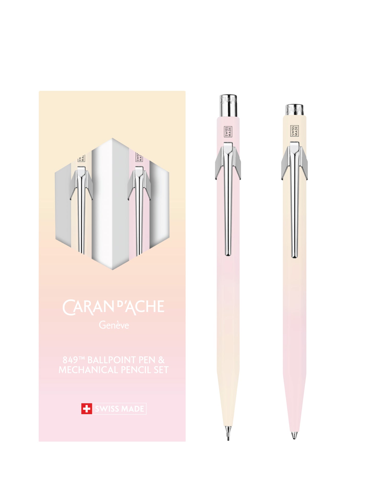 849™ HORIZON PASTEL PEMBE & PASTEL SARI TÜKENMEZ KALEM & MEKANİK KALEM SETİ (0,5 mm)