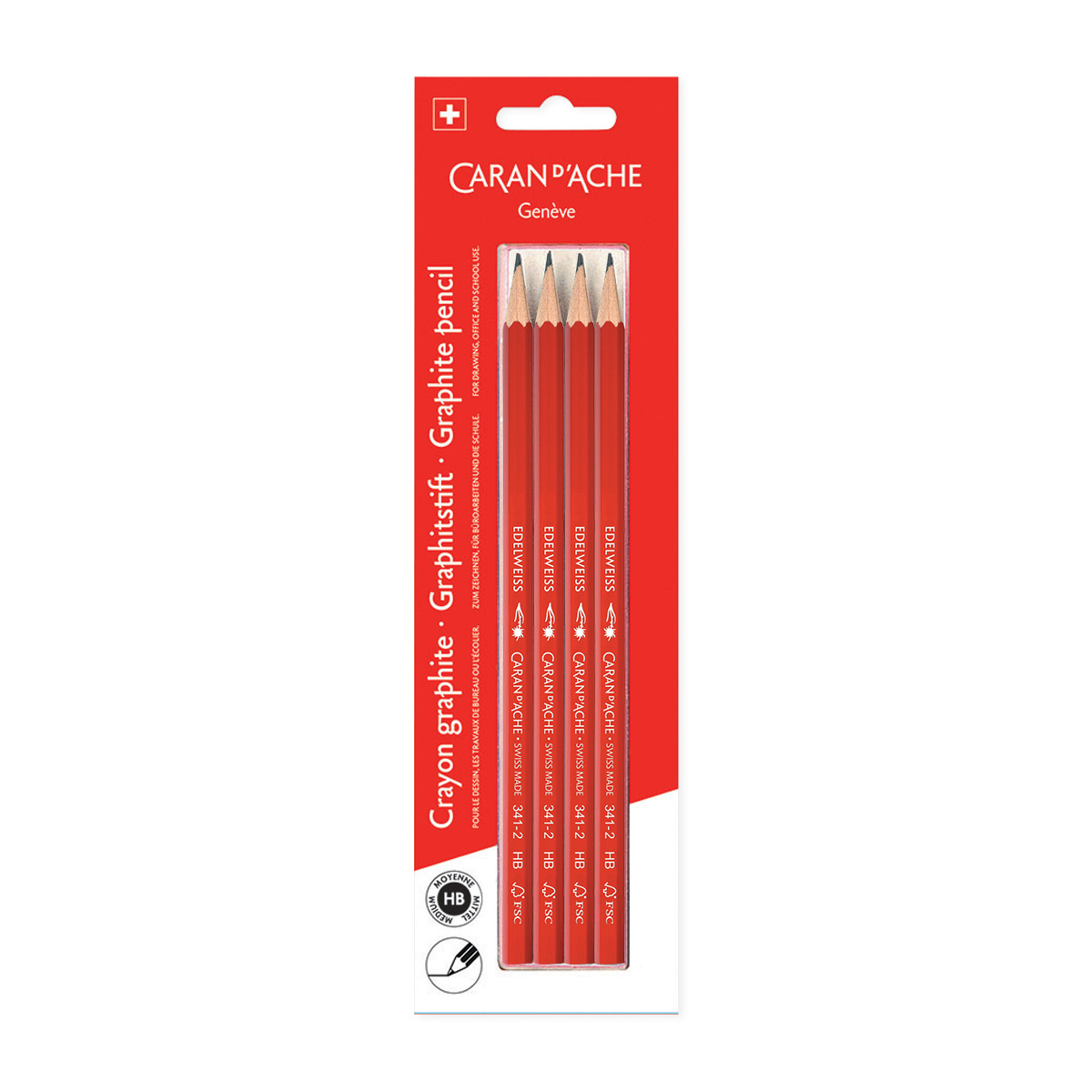 DERECELİ KURŞUN KALEM, HB - DÖRTLÜ PAKET