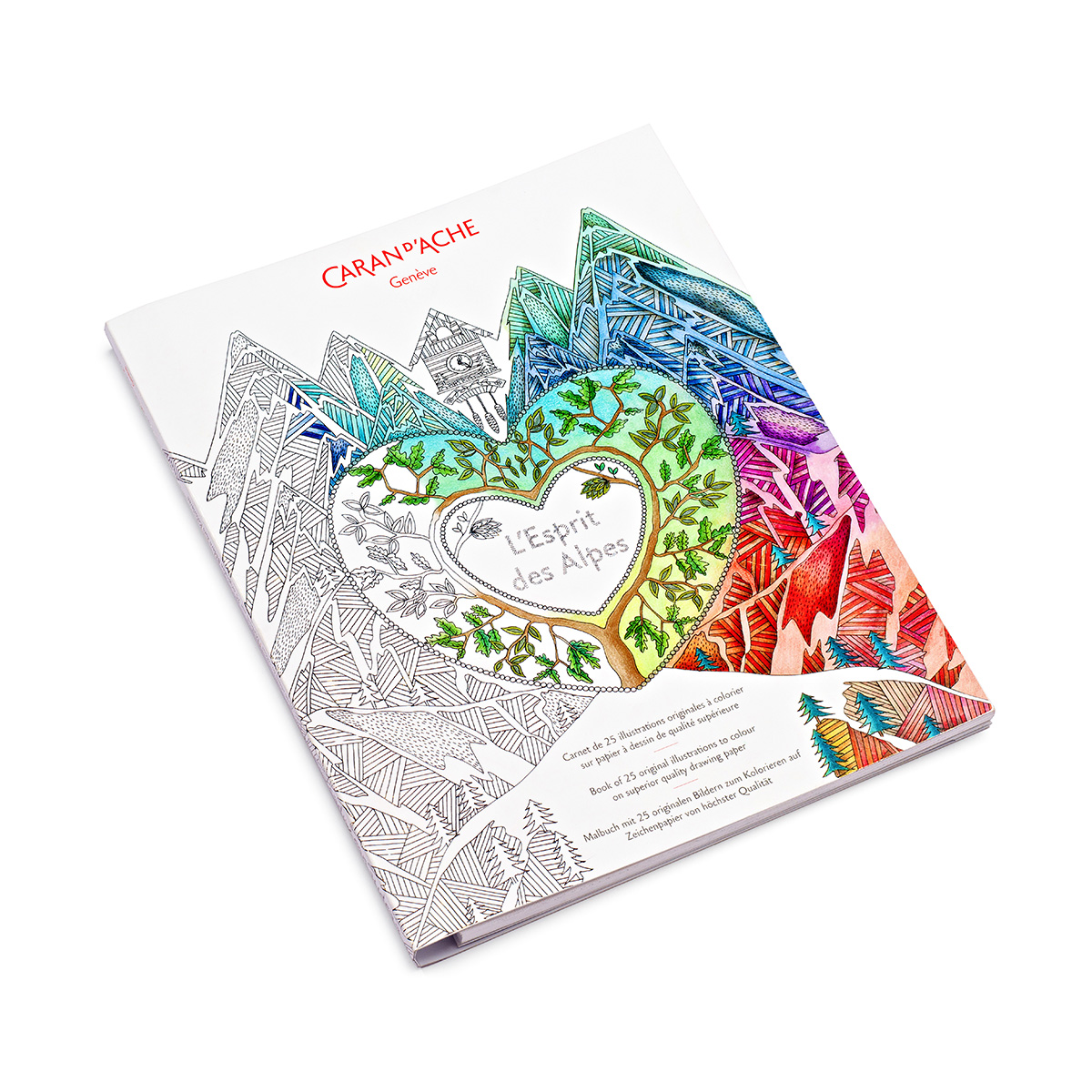 L'ESPRIT DES ALPES YETİŞKİNLER İÇİN BOYAMA KİTABI