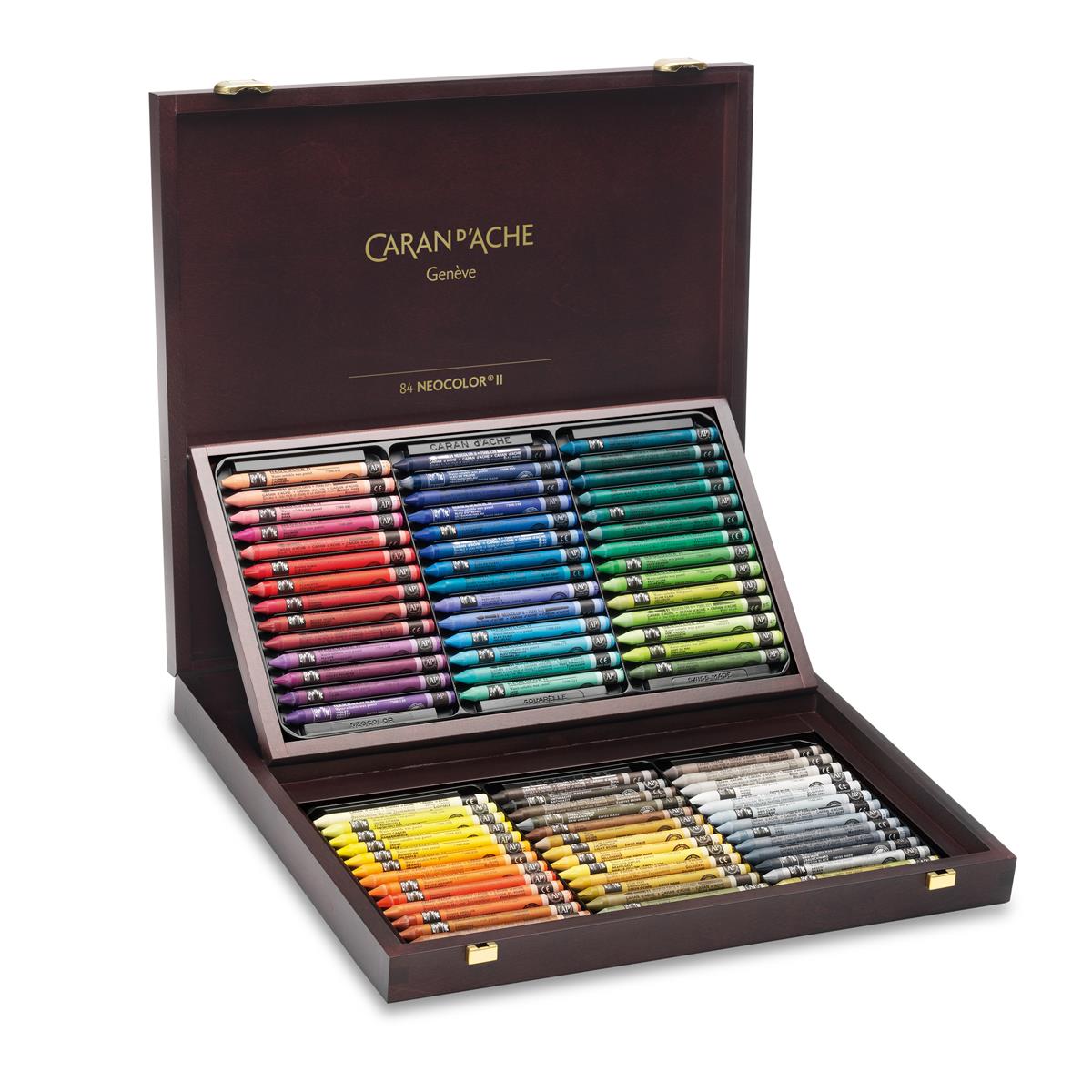 NEOCOLOR® II SUDA ÇÖZÜNEN PASTEL BOYA – 84 RENK AHŞAP KUTULU SET