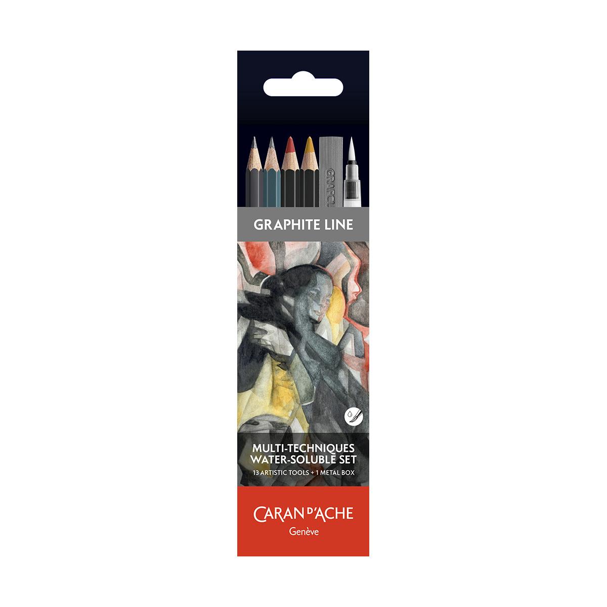 GRAPHITE LINE SUDA ÇÖZÜNEBİLEN ÇOK TEKNİKLİ SET