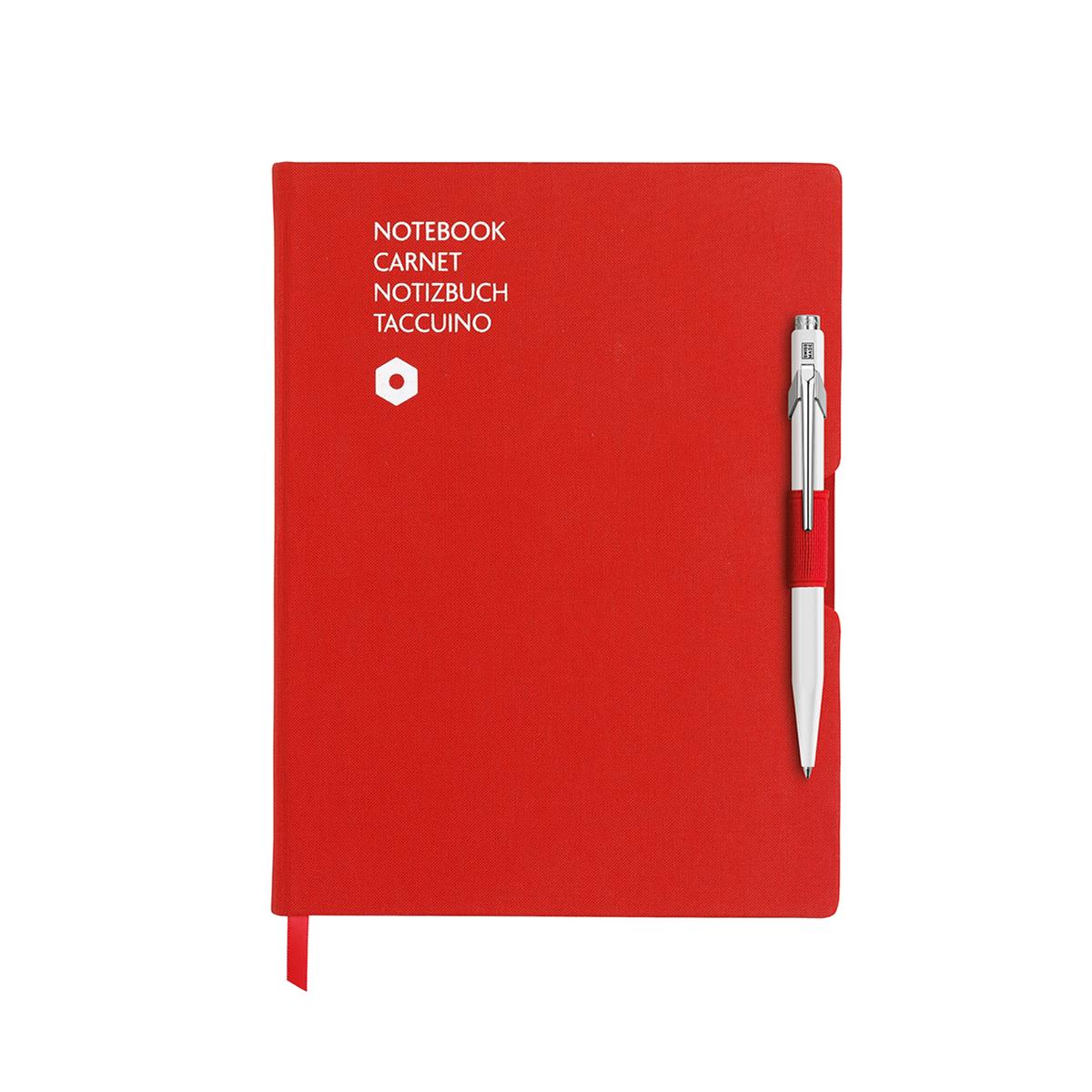 849 BEYAZ TÜKENMEZ KALEM & A5 KIRMIZI DEFTER