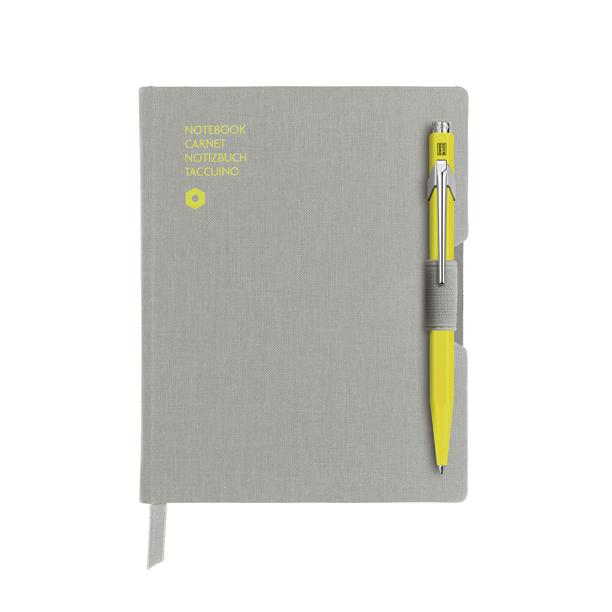 849 SARI TÜKENMEZ KALEM & A6 GRİ DEFTER