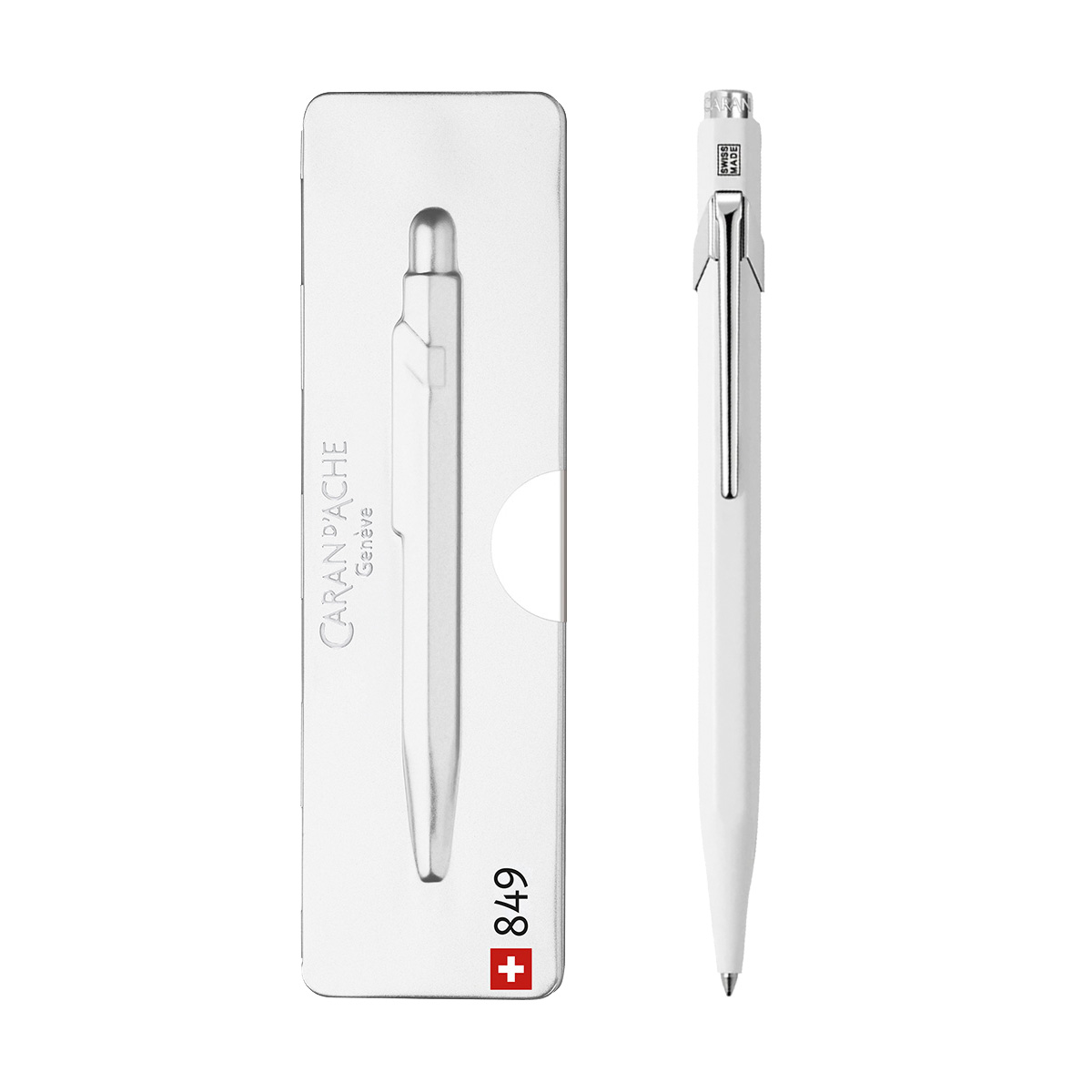 849 POPLINE BEYAZ TÜKENMEZ KALEM