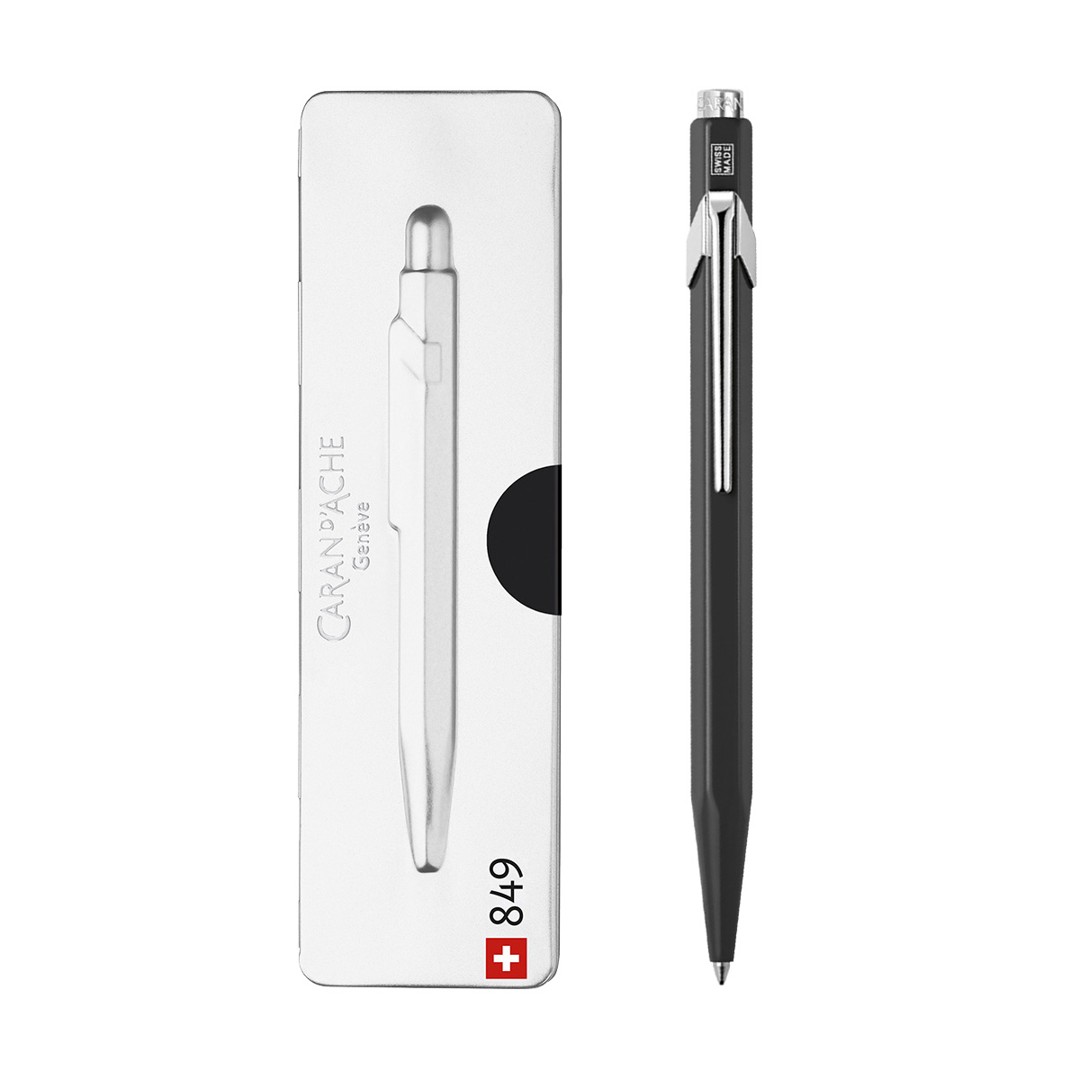 849 POPLINE SİYAH TÜKENMEZ KALEM