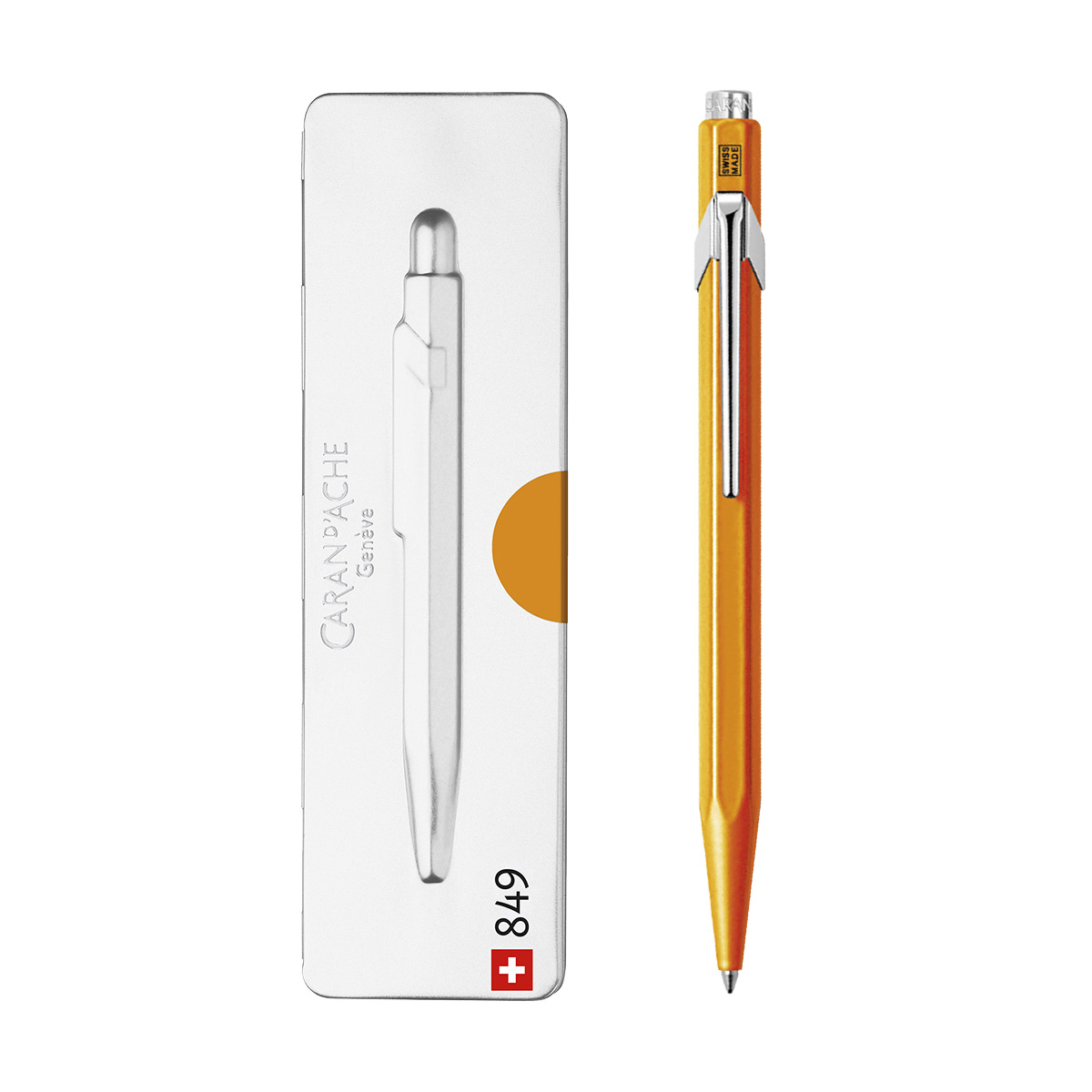 849 POPLINE TURUNCU TÜKENMEZ KALEM