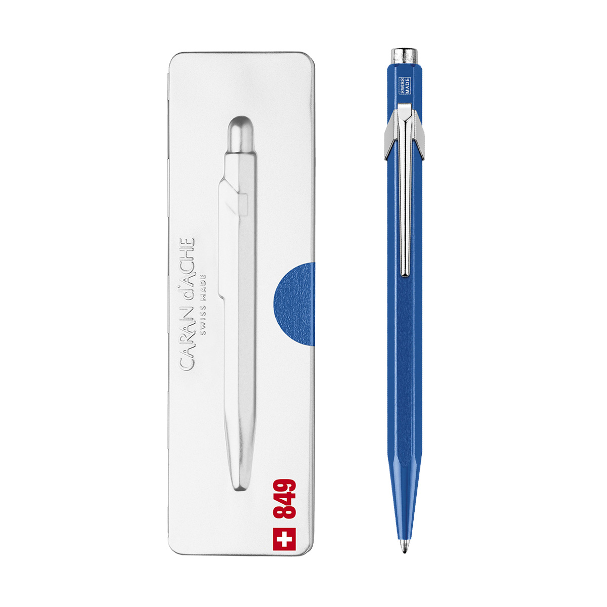 849 POPLINE MAVİ TÜKENMEZ KALEM