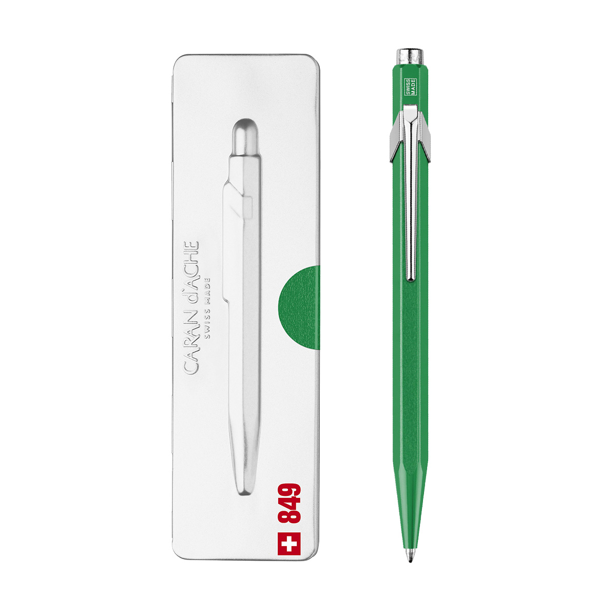 849 POPLINE METALİK YEŞİL TÜKENMEZ KALEM