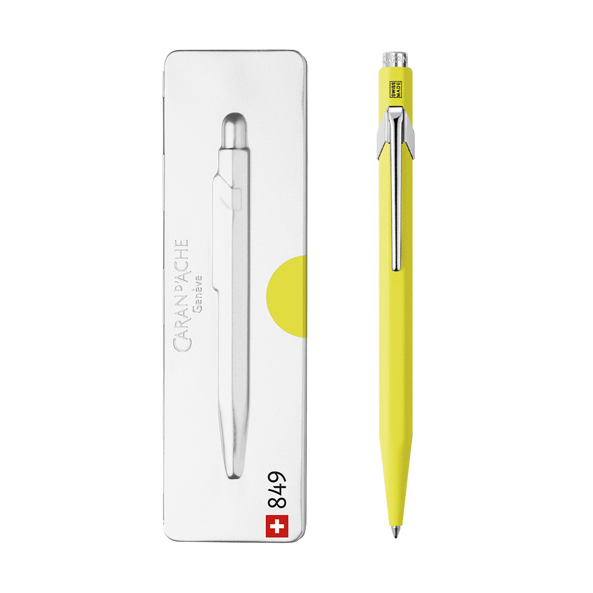 849 POPLINE FOSFORLU SARI TÜKENMEZ KALEM