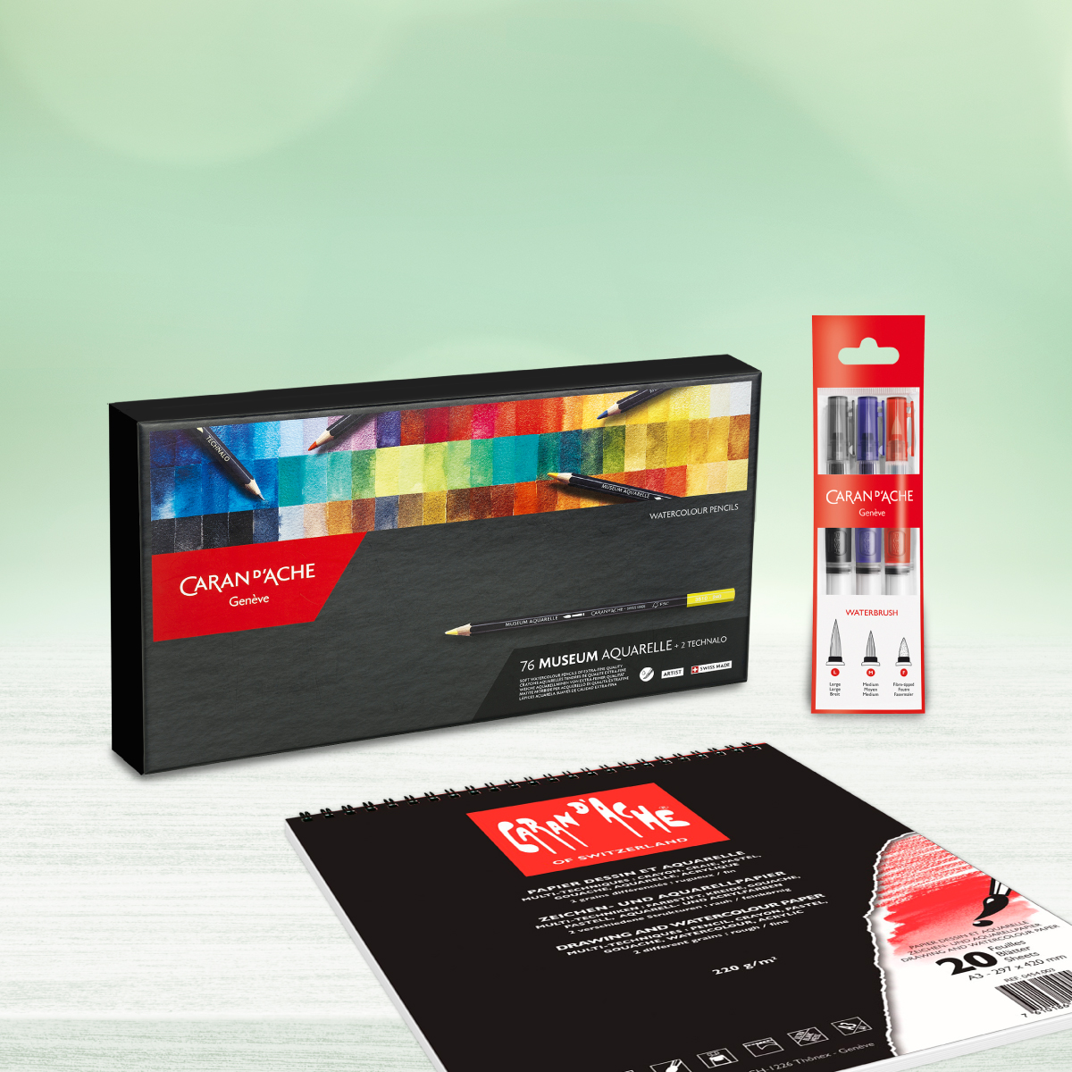 BAHAR KAMPANYASI - 76 RENK MUSEUM AQUARELLE ALANA SU HAZNELİ SULUBOYA FIRÇA SETİ VE 20 YAPRAKLI SULUBOYA RESİM DEFTERİ HEDİYE