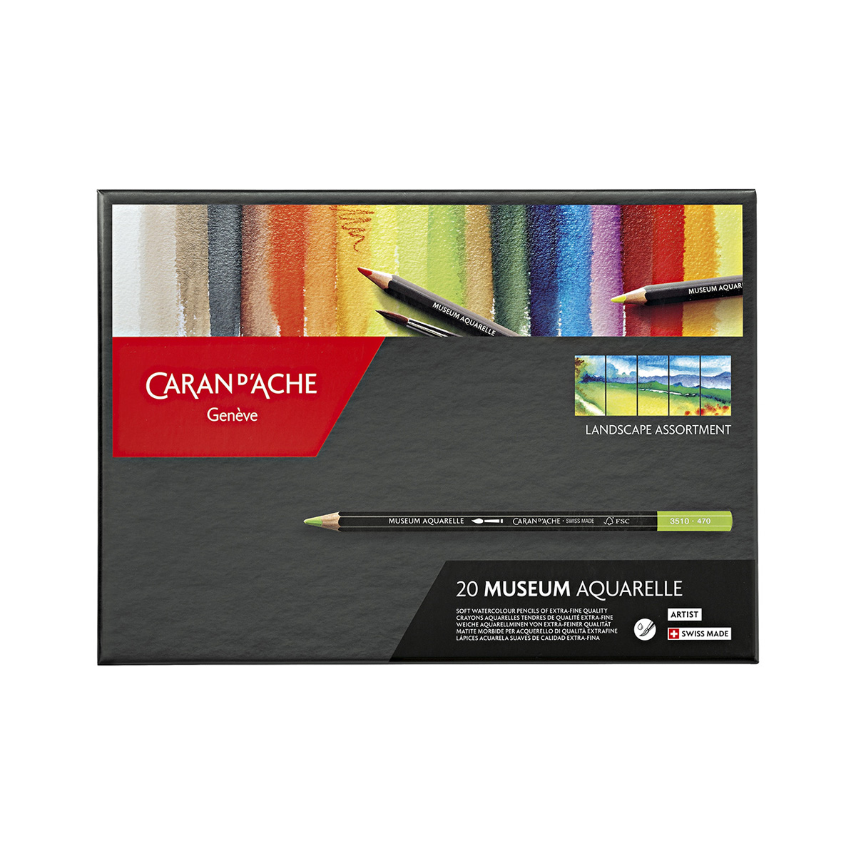 BAHAR KAMPANYASI - 20 RENK MUSEUM AQUARELLE ALANA SULUBOYA FIRÇASI HEDİYE