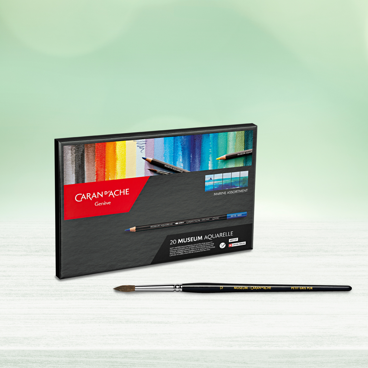 BAHAR KAMPANYASI - 20 RENK MUSEUM AQUARELLE ALANA SULUBOYA FIRÇASI HEDİYE