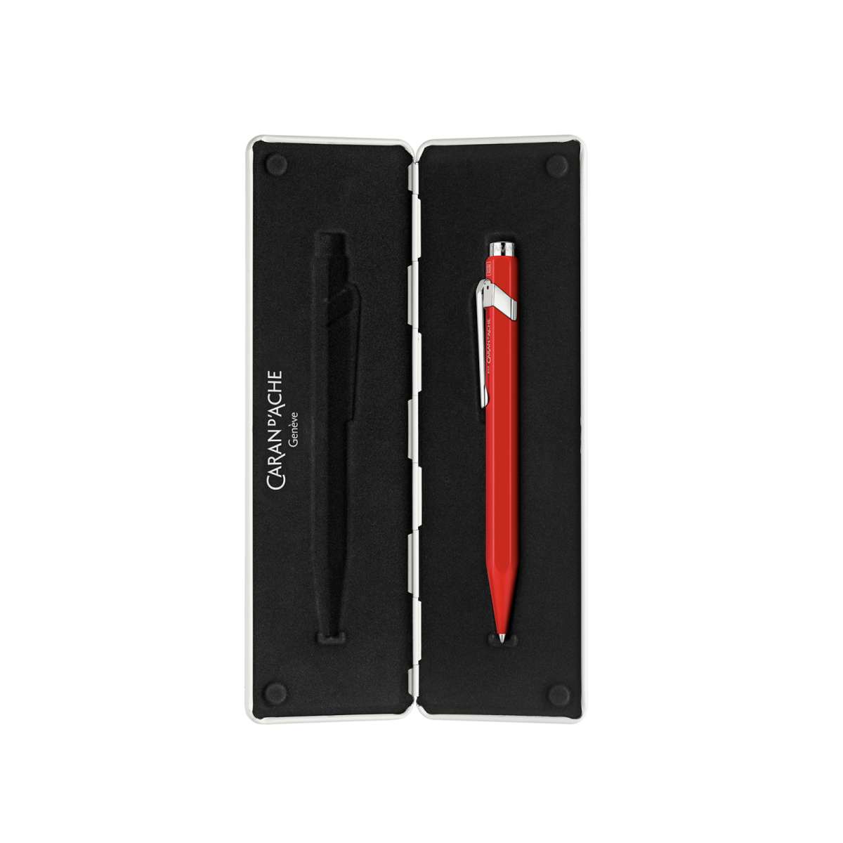 849 Metal Kutu Roller Kalem, Kırmızı