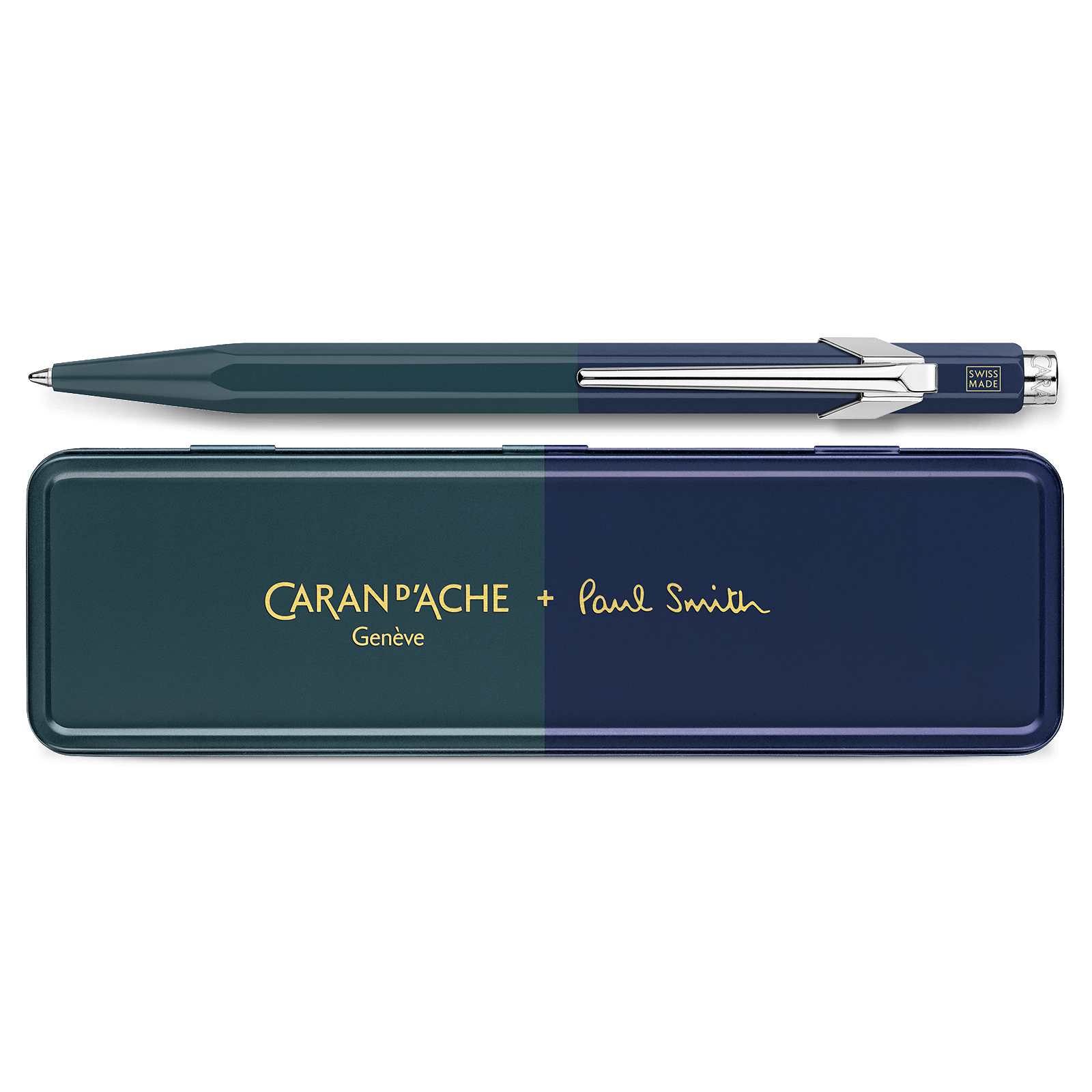 849 PAUL SMITH Racing Yeşil & Lacivert Tükenmez Kalem - Sınırlı Üretim