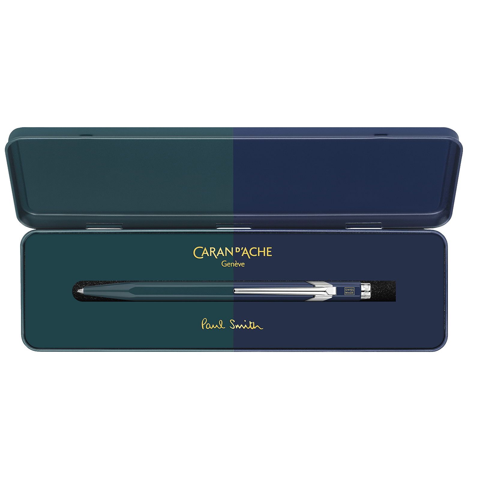 849 PAUL SMITH Racing Yeşil & Lacivert Tükenmez Kalem - Sınırlı Üretim