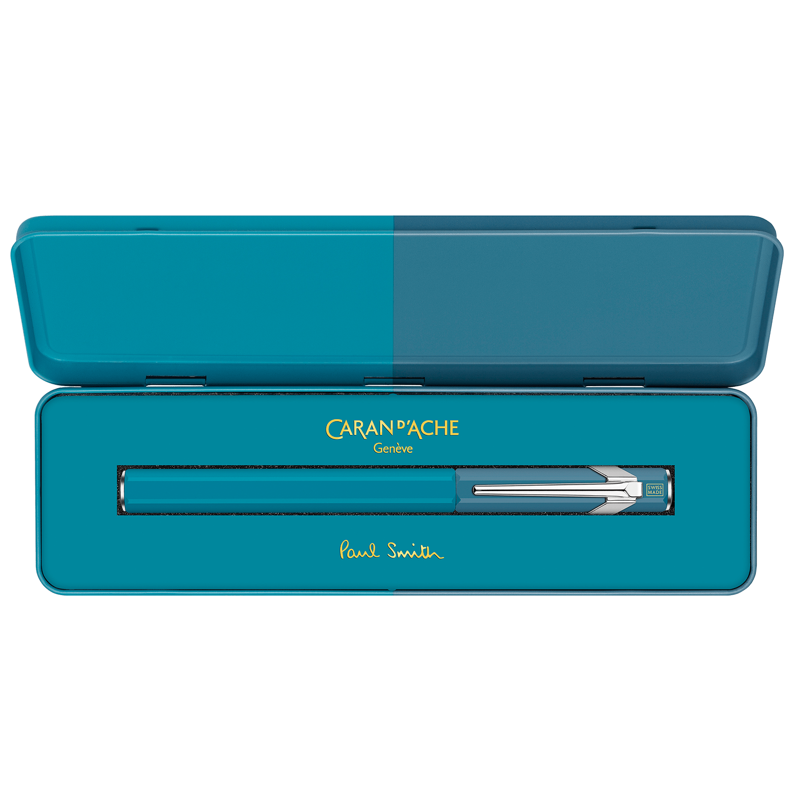 849 PAUL SMITH Camgöbeği Mavisi ve Çelik Mavisi Dolma Kalem (F) - Sınırlı Üretim