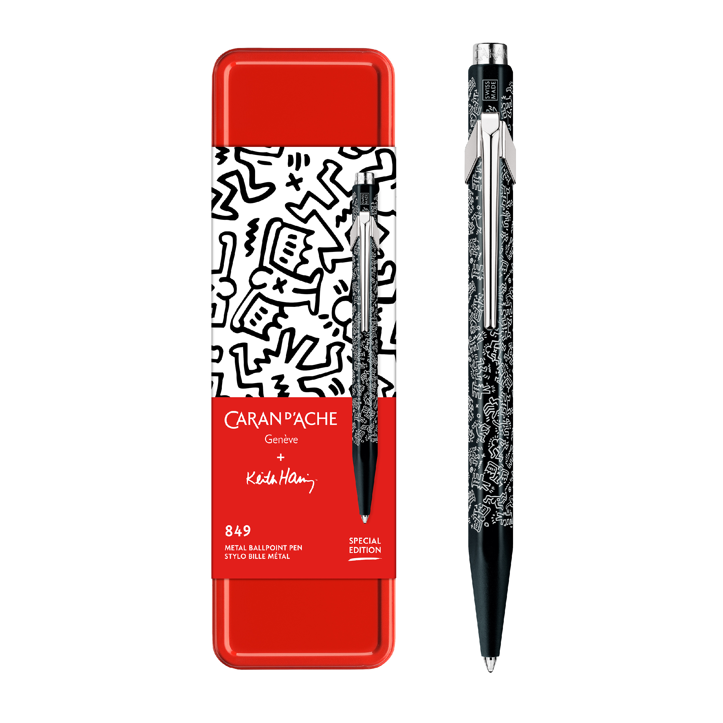 849 KEITH HARING Tükenmez Kalem Siyah - Özel Seri