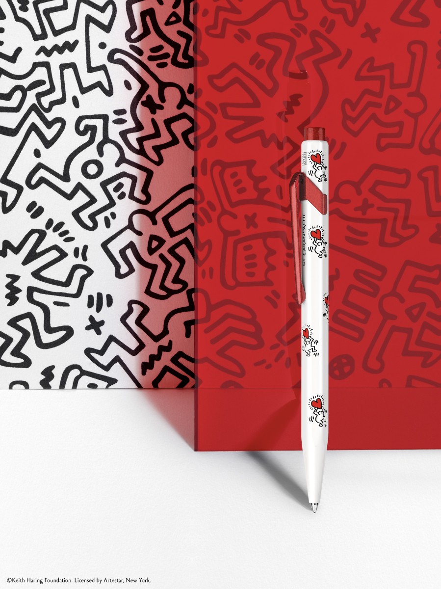 849 KEITH HARING Tükenmez Kalem Beyaz - Özel Seri