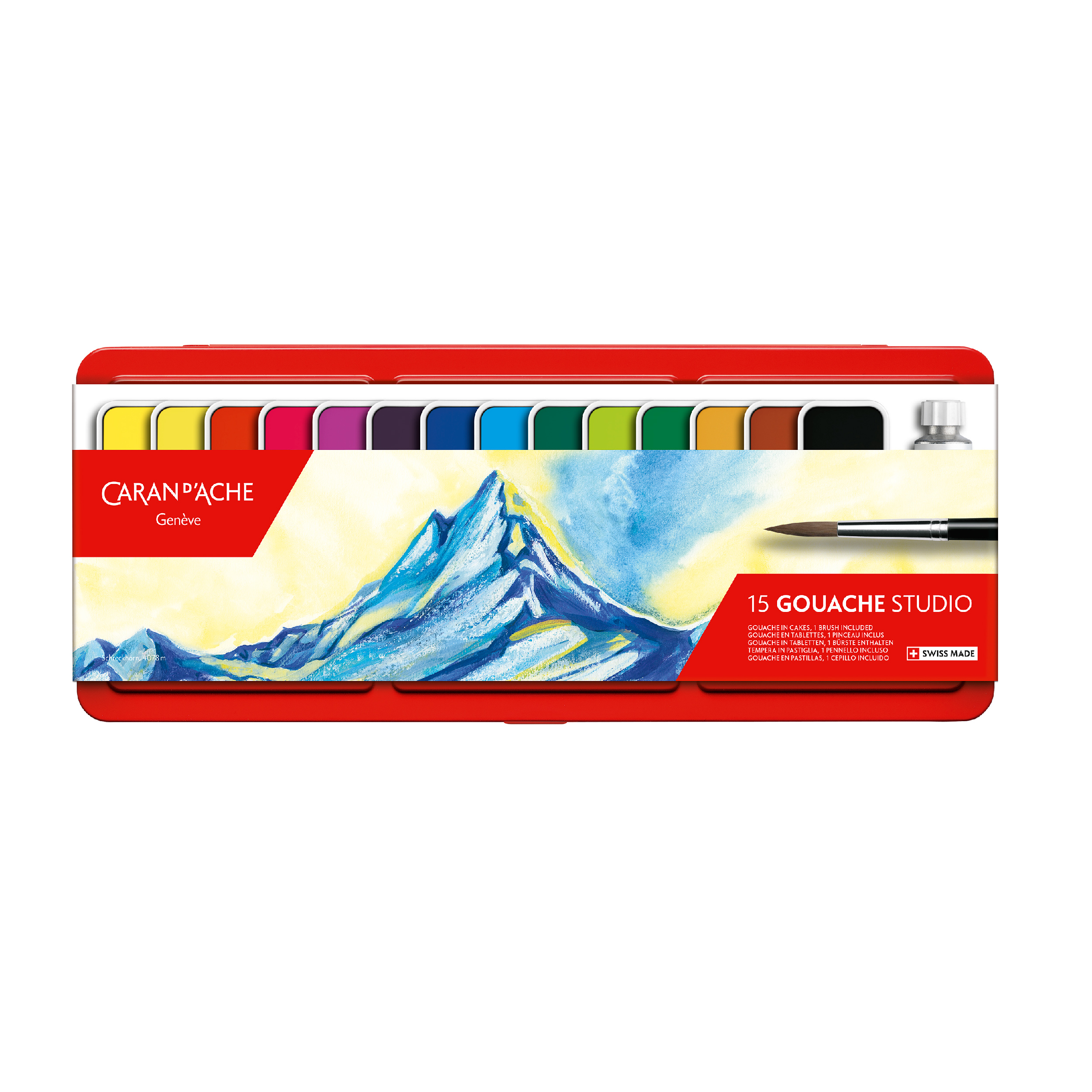 15 Renkli Tablet GOUACHE STUDIO