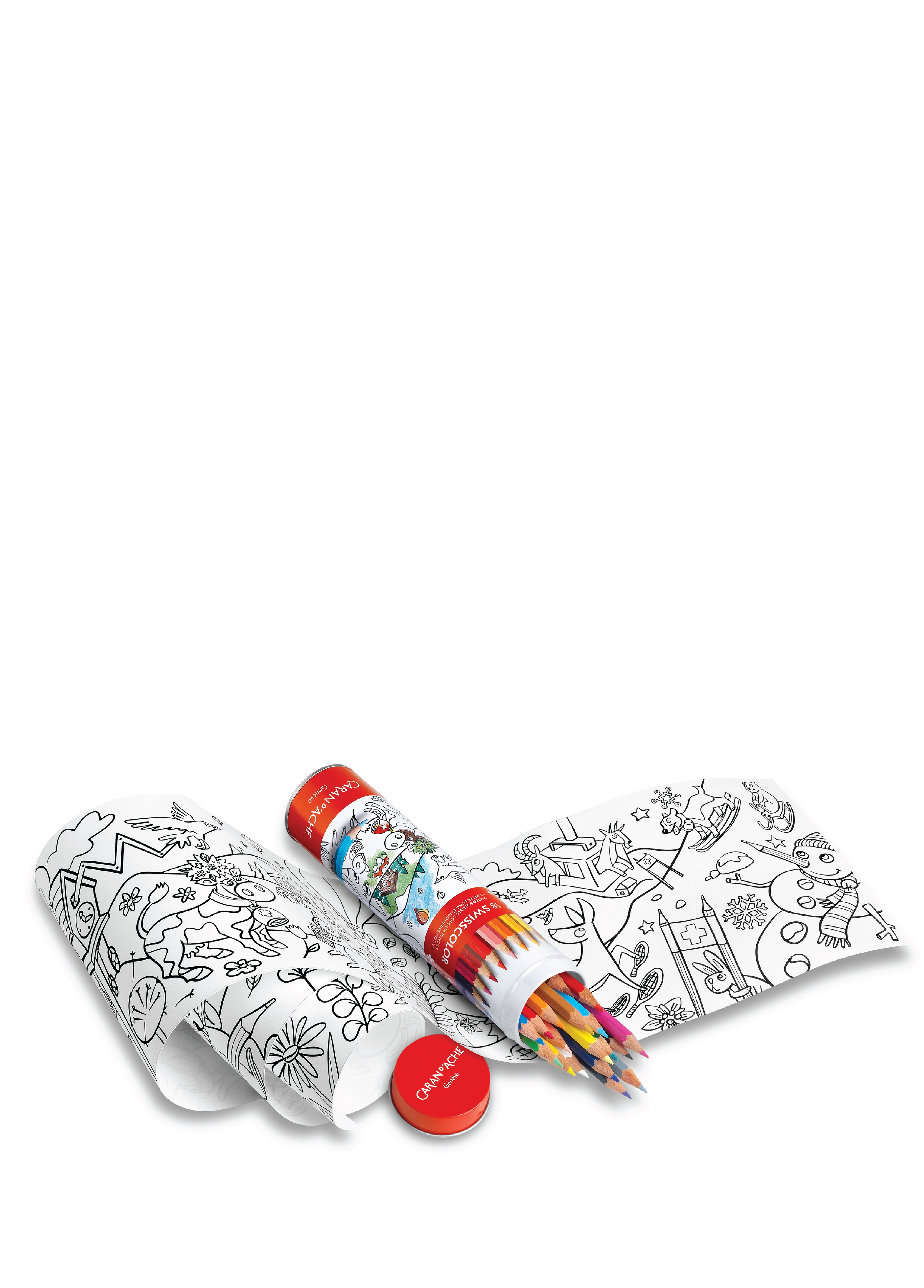 Swisscolor Suda Çözünen Boya Kalemi + Poster - 18'li