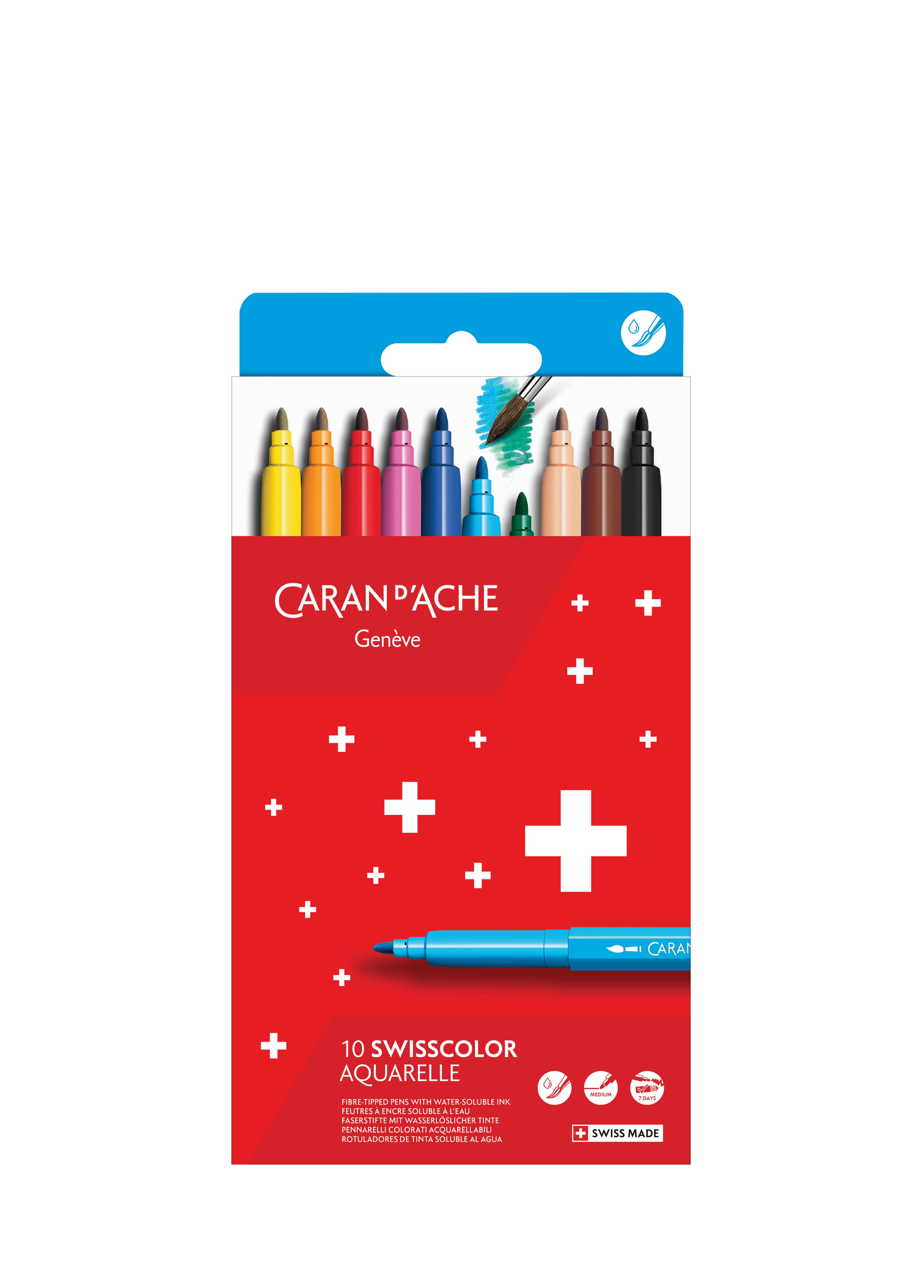 SWISSCOLOR CB FİBER KALEM STD - 10 Adet