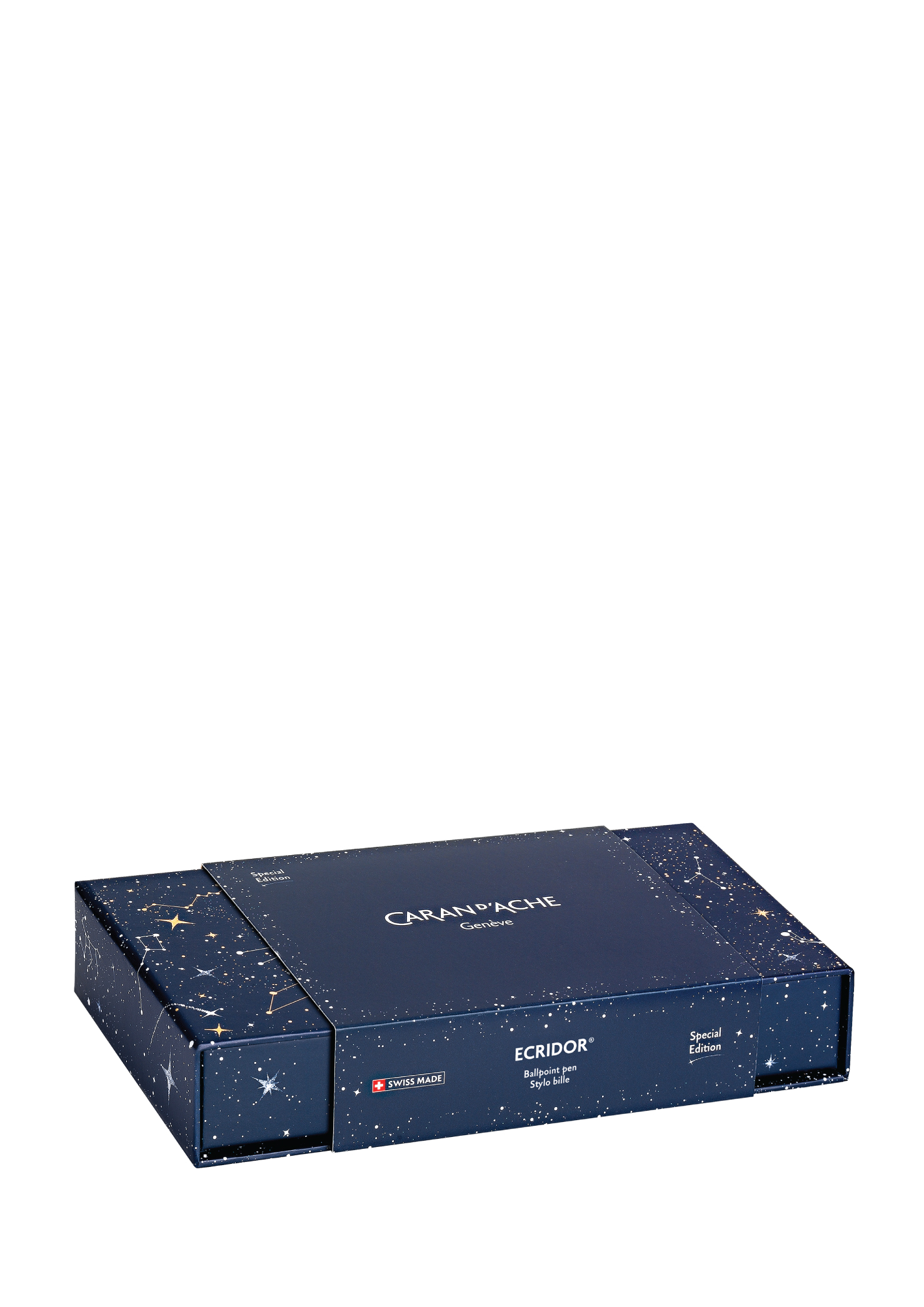 Set ECRIDOR™ COSMIC BLUE Tükenmez Kalem ve Deri Kılıf - Özel Üretim