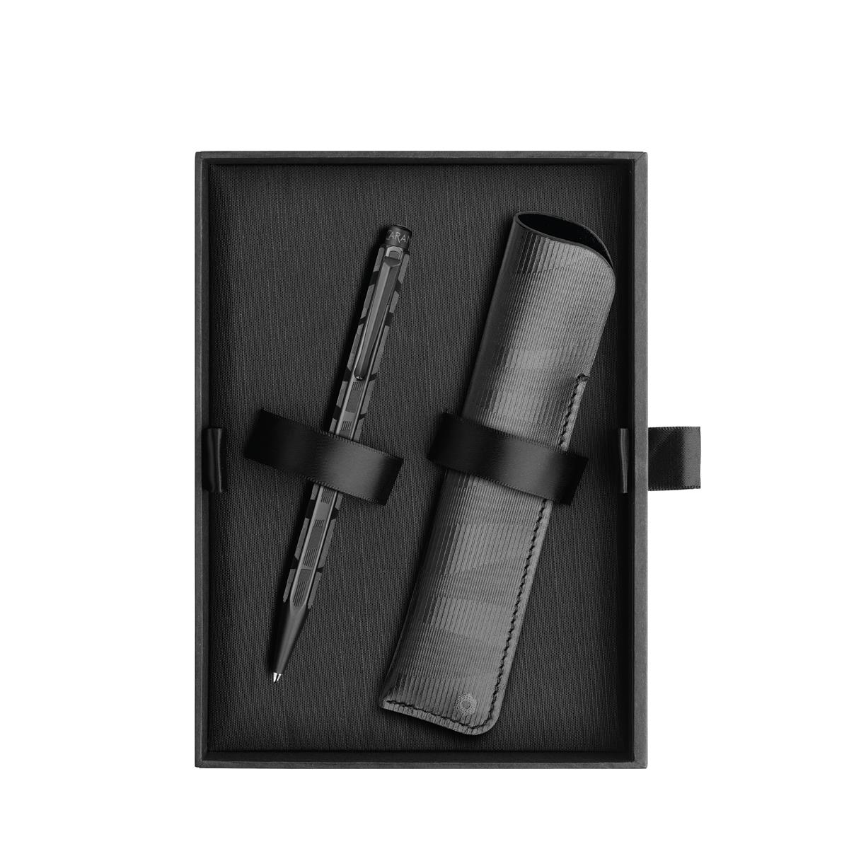 ECRIDOR™ BLACK LINES Seti Tükenmez Kalem ve Deri Kılıf