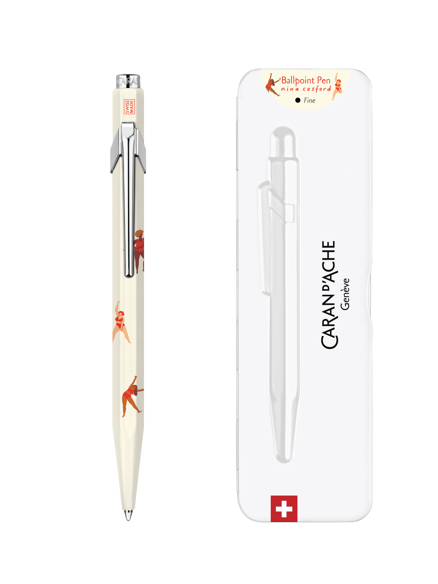 849™ Nina Cosford Tükenmez Kalem – Açık Krem